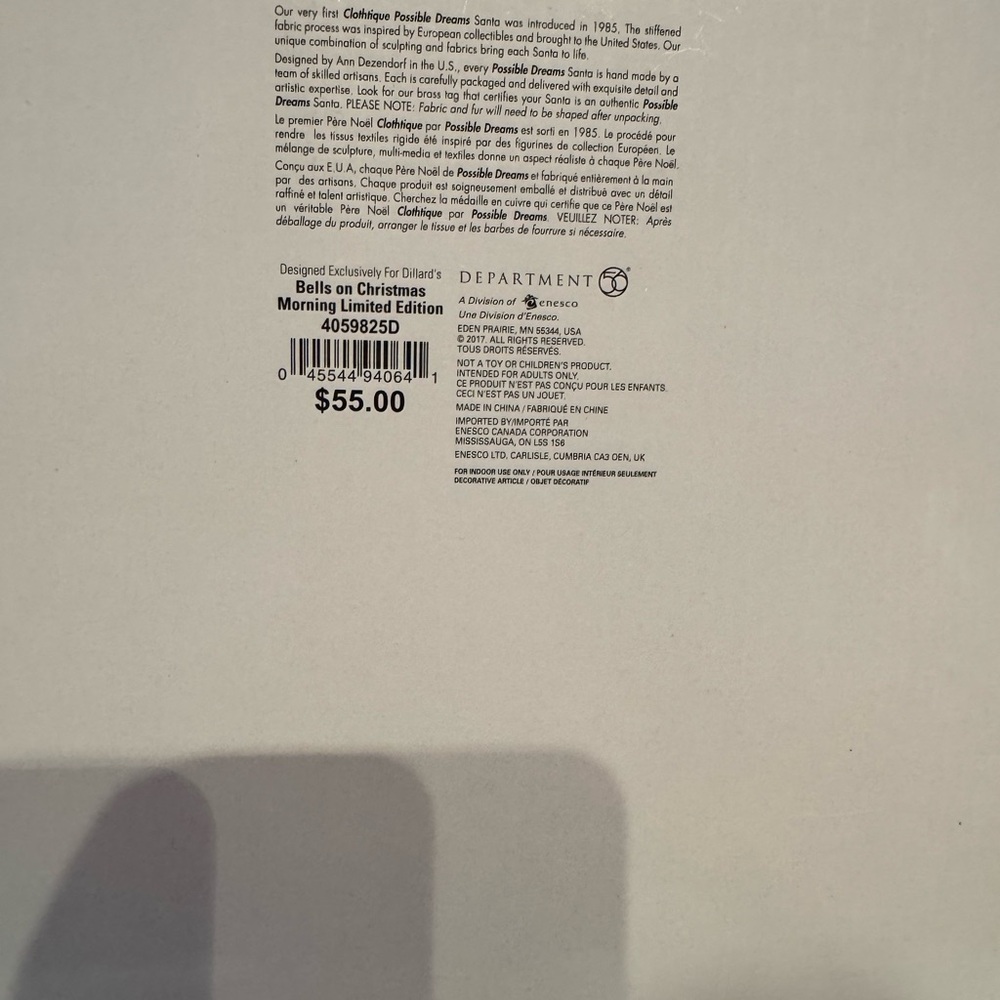 Possible Dreams “Bells on Christmas Morning “ 
Limited Edition - Picture 4 of 5